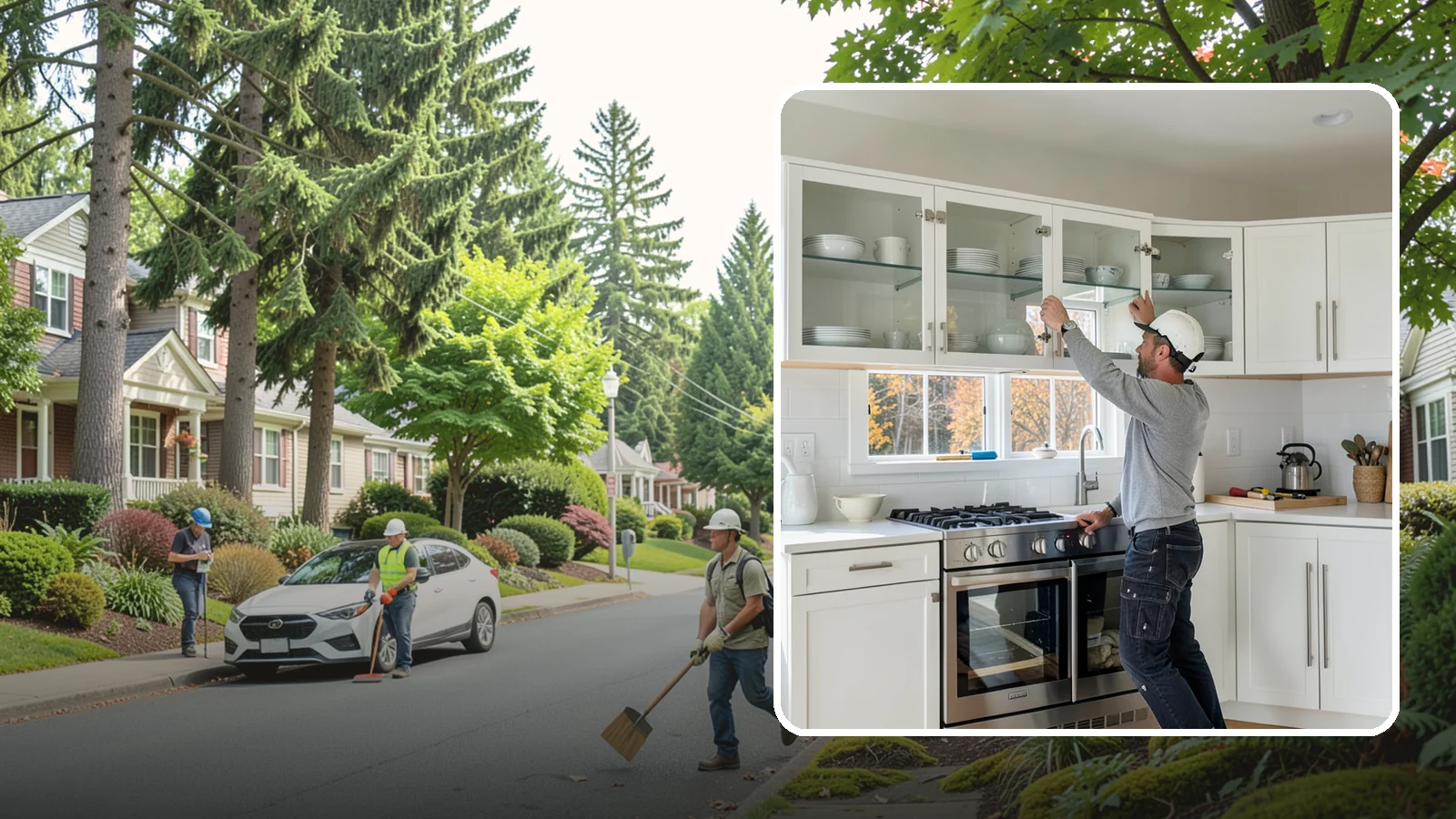 Glass Cabinet Door Installation in Beaux Arts Village, King County, WA - Adding or converting cabinet doors to glass fronts to display dishware and lighten the look of upper cabinets.