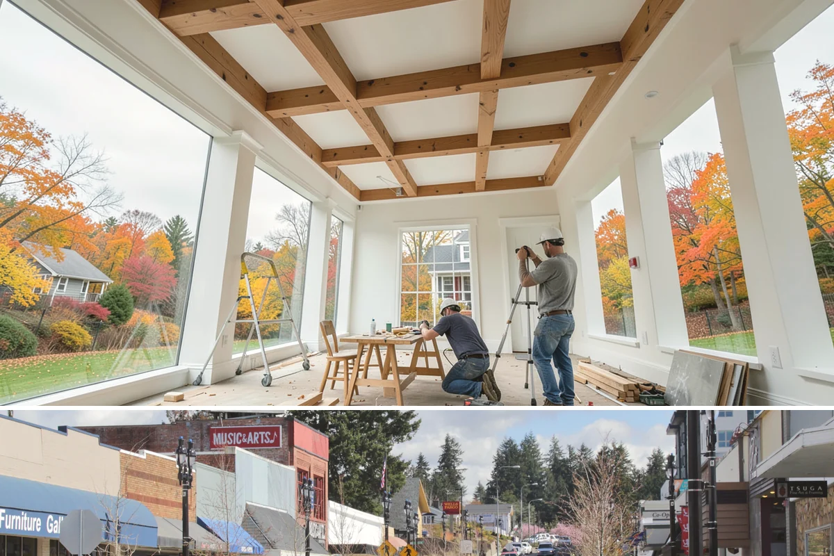 Glass Cabinet Door Installation in Bothell, King County, WA - This finishing upgrade fits any season and complements a fall cabinet refresh.