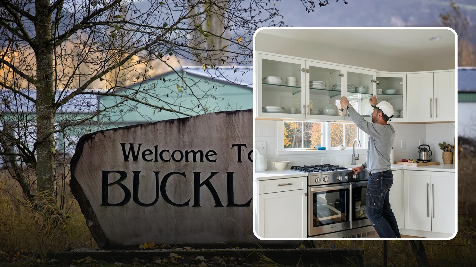 Glass Cabinet Door Installation in Buckley, Pierce County, WA - Adding or converting cabinet doors to glass fronts to display dishware and lighten the look of upper cabinets.