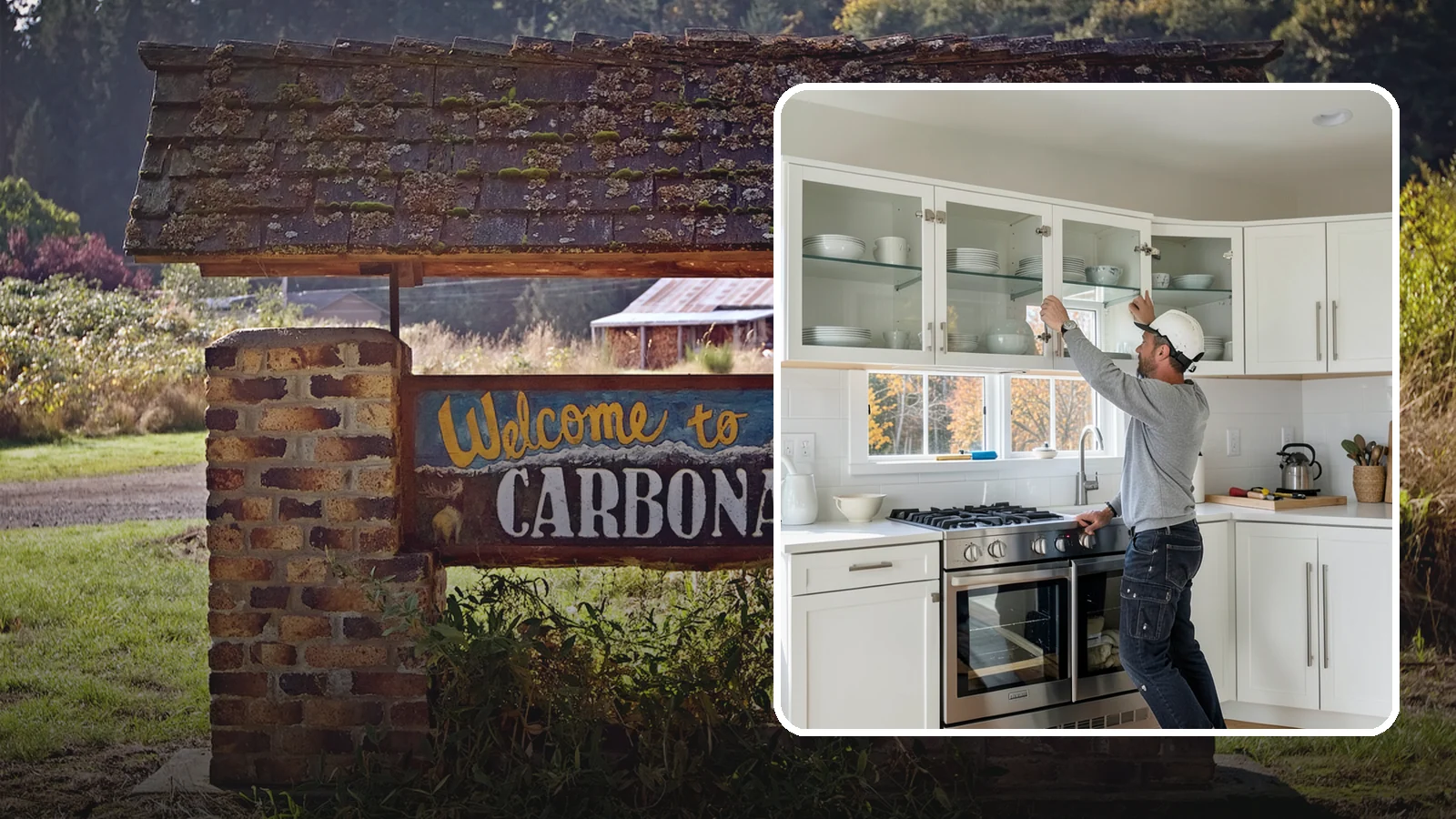 Glass Cabinet Door Installation in Carbonado, Pierce County, WA - Adding or converting cabinet doors to glass fronts to display dishware and lighten the look of upper cabinets.