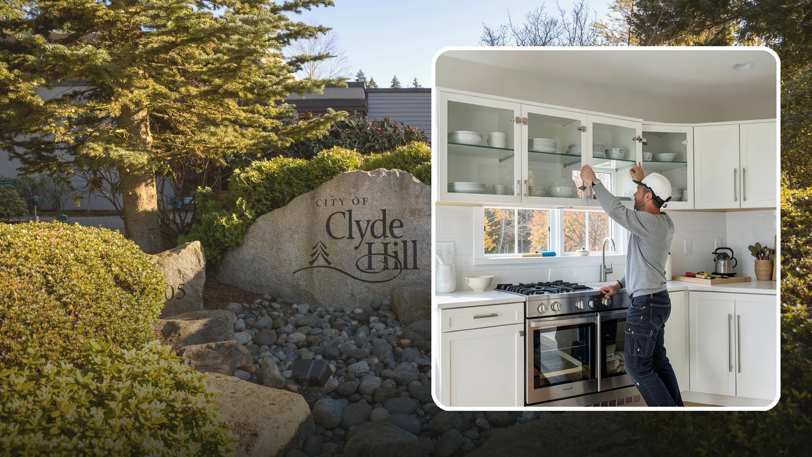 Glass Cabinet Door Installation in Clyde Hill, King County, WA - Adding or converting cabinet doors to glass fronts to display dishware and lighten the look of upper cabinets.