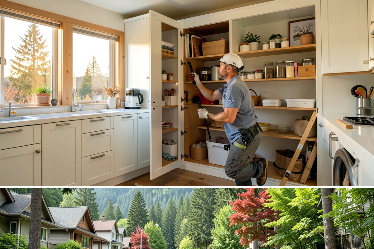 Glass Cabinet Door Installation in Darrington, Snohomish County, WA - This finishing upgrade fits any season and complements a fall cabinet refresh.