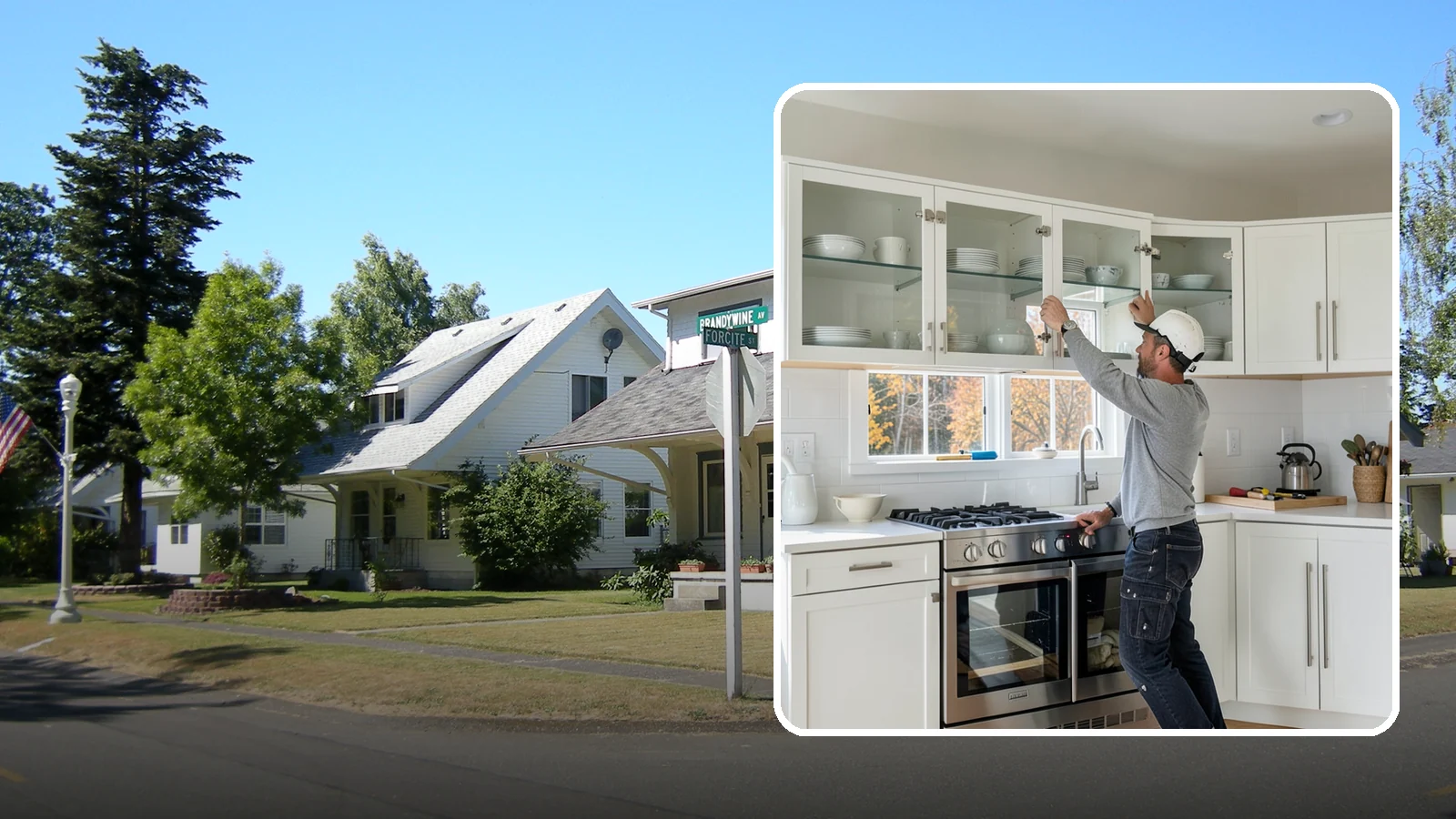 Glass Cabinet Door Installation in DuPont, Pierce County, WA - Adding or converting cabinet doors to glass fronts to display dishware and lighten the look of upper cabinets.