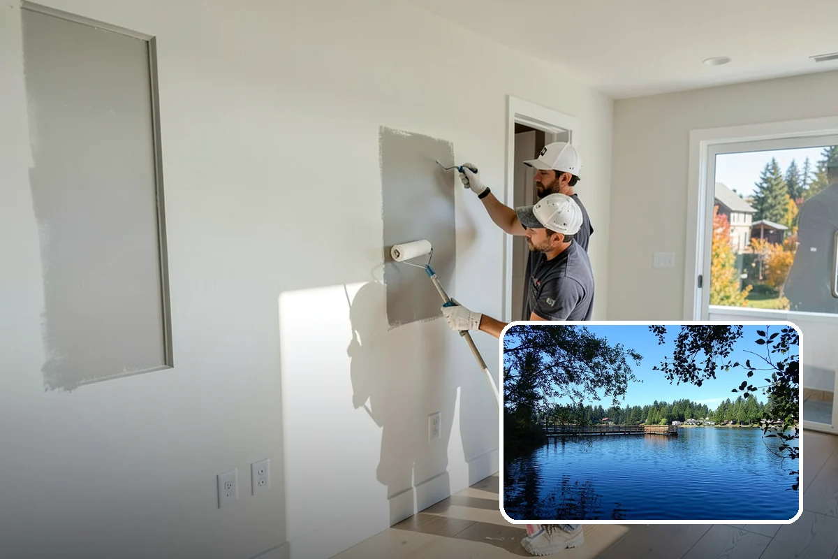 Glass Cabinet Door Installation in Federal Way, King County, WA - A lighter, more open cabinet look