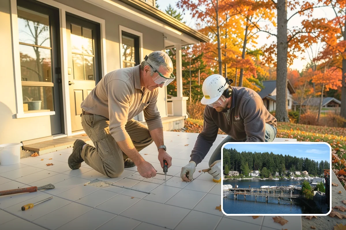 Glass Cabinet Door Installation in Gig Harbor, Pierce County, WA - A lighter, more open cabinet look