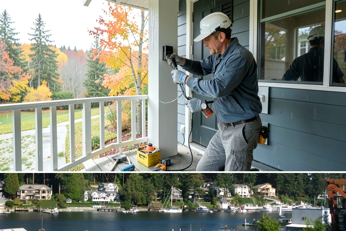Glass Cabinet Door Installation in Gig Harbor, Pierce County, WA - This finishing upgrade fits any season and complements a fall cabinet refresh.