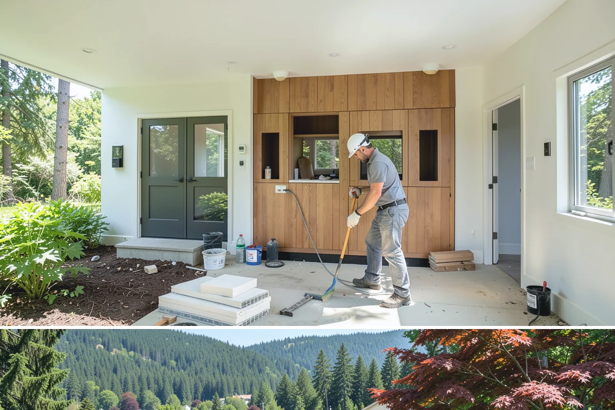 Glass Cabinet Door Installation in Index, Snohomish County, WA - This finishing upgrade fits any season and complements a fall cabinet refresh.
