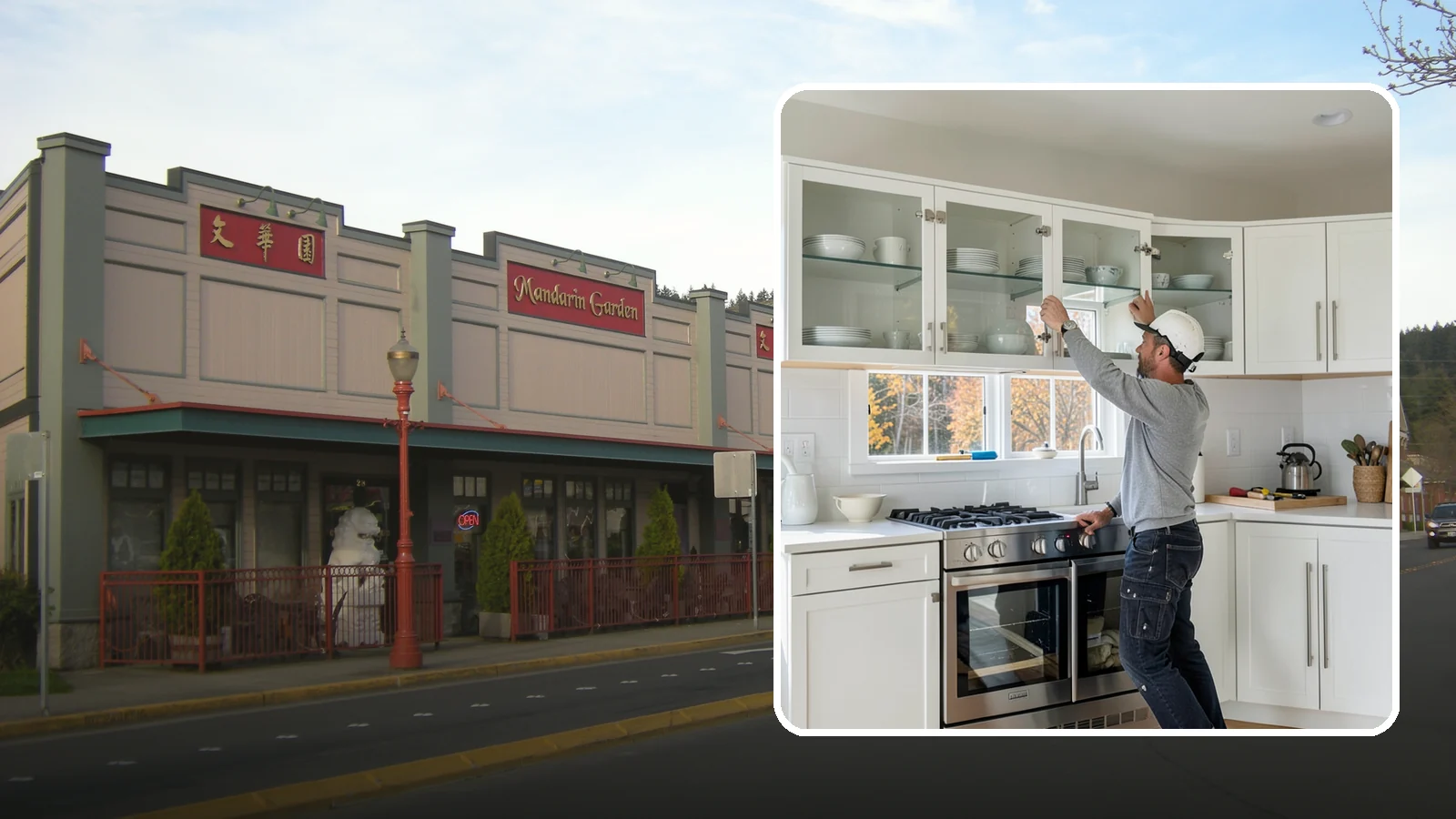Glass Cabinet Door Installation in Issaquah, King County, WA - Adding or converting cabinet doors to glass fronts to display dishware and lighten the look of upper cabinets.