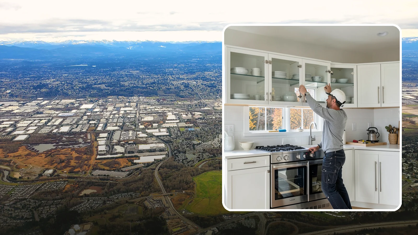 Glass Cabinet Door Installation in Kent, King County, WA - Adding or converting cabinet doors to glass fronts to display dishware and lighten the look of upper cabinets.