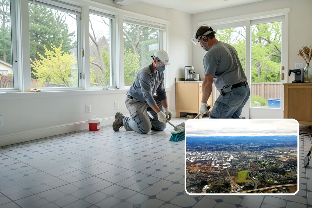 Glass Cabinet Door Installation in Kent, King County, WA - A lighter, more open cabinet look