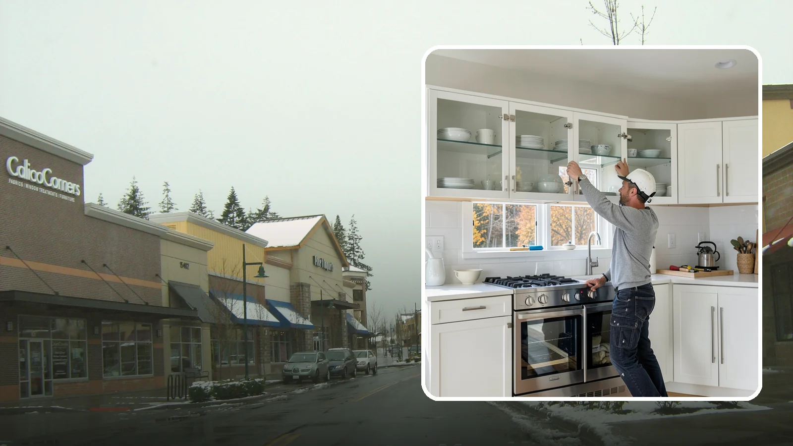 Glass Cabinet Door Installation in Mill Creek, Snohomish County, WA - Adding or converting cabinet doors to glass fronts to display dishware and lighten the look of upper cabinets.