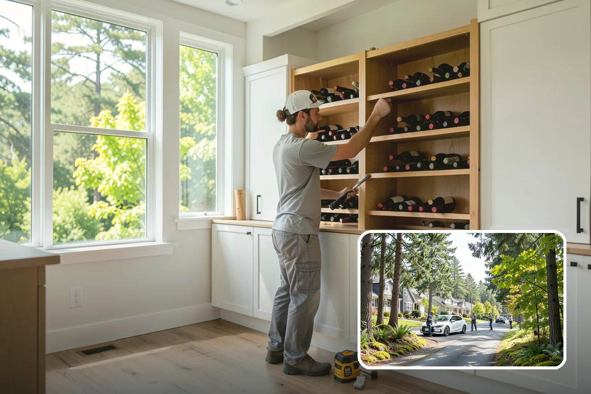 Glass Cabinet Door Installation in Normandy Park, King County, WA - A lighter, more open cabinet look