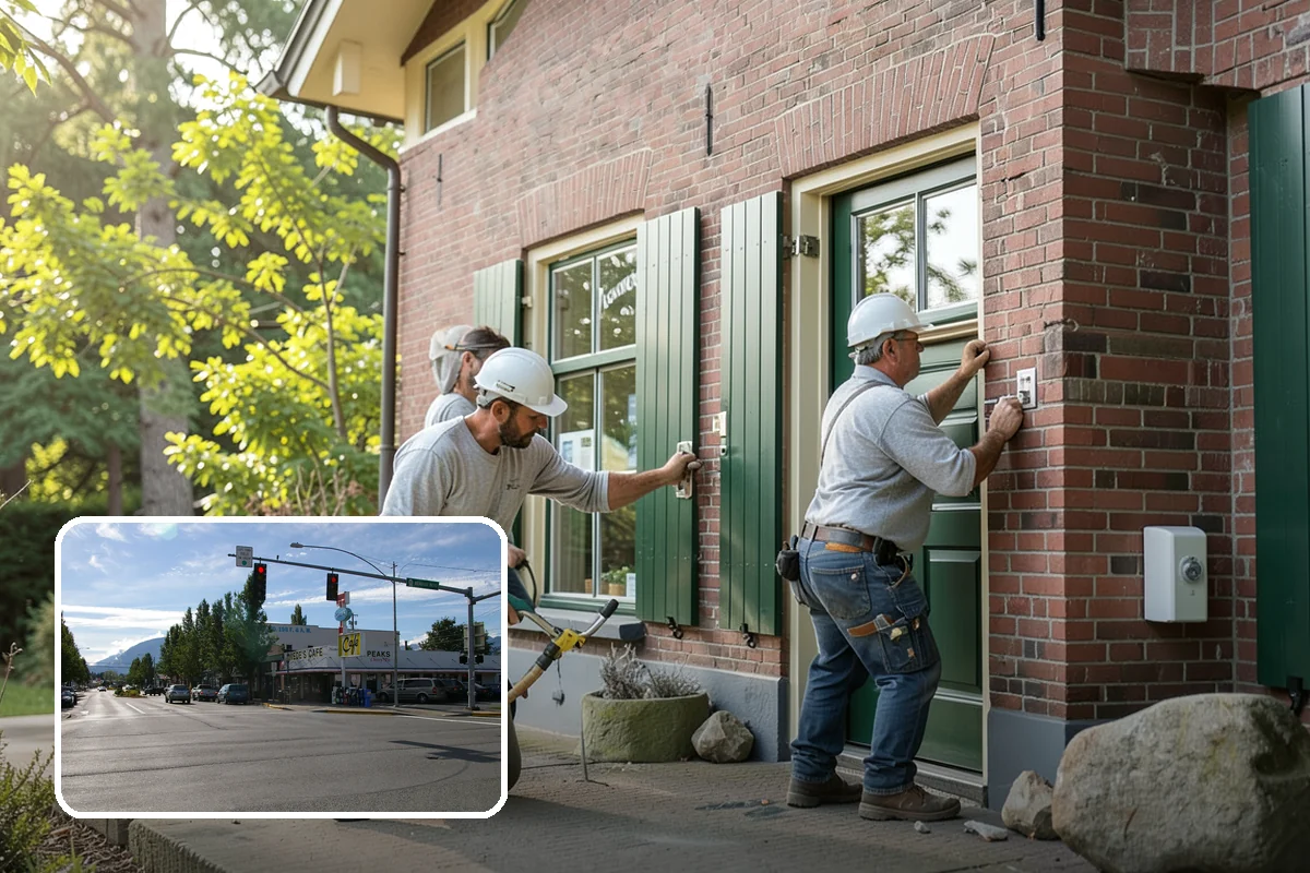 Glass Cabinet Door Installation in North Bend, King County, WA - A lighter, more open cabinet look