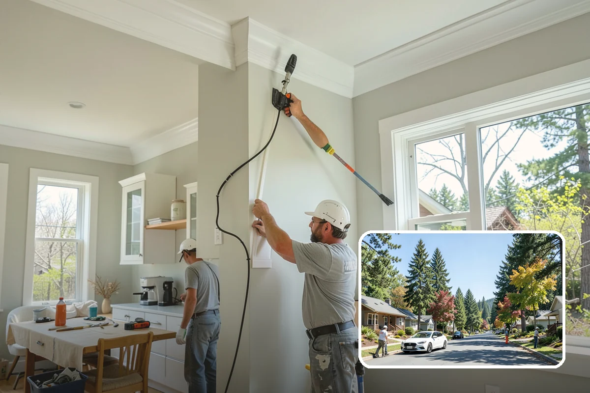 Glass Cabinet Door Installation in Orting, Pierce County, WA - A lighter, more open cabinet look