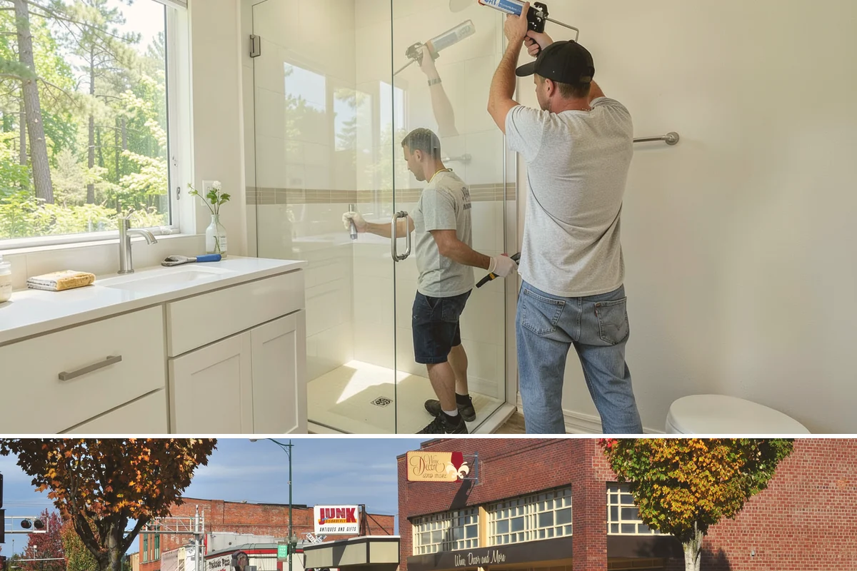 Glass Cabinet Door Installation in Puyallup, Pierce County, WA - This finishing upgrade fits any season and complements a fall cabinet refresh.