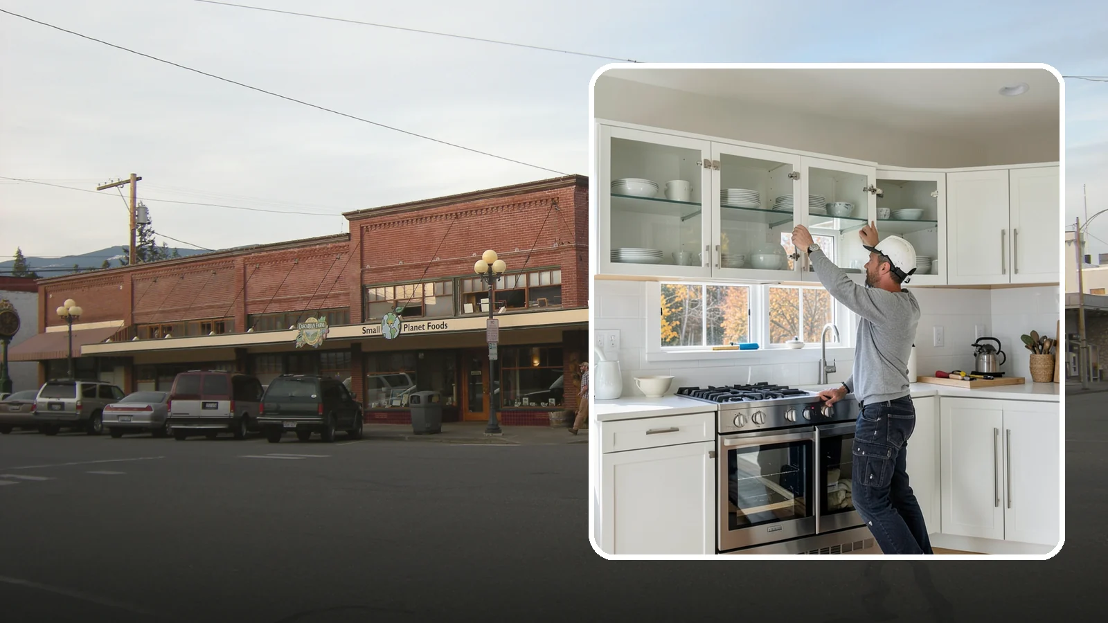 Glass Cabinet Door Installation in Sedro-Woolley, Skagit County, WA - Adding or converting cabinet doors to glass fronts to display dishware and lighten the look of upper cabinets.