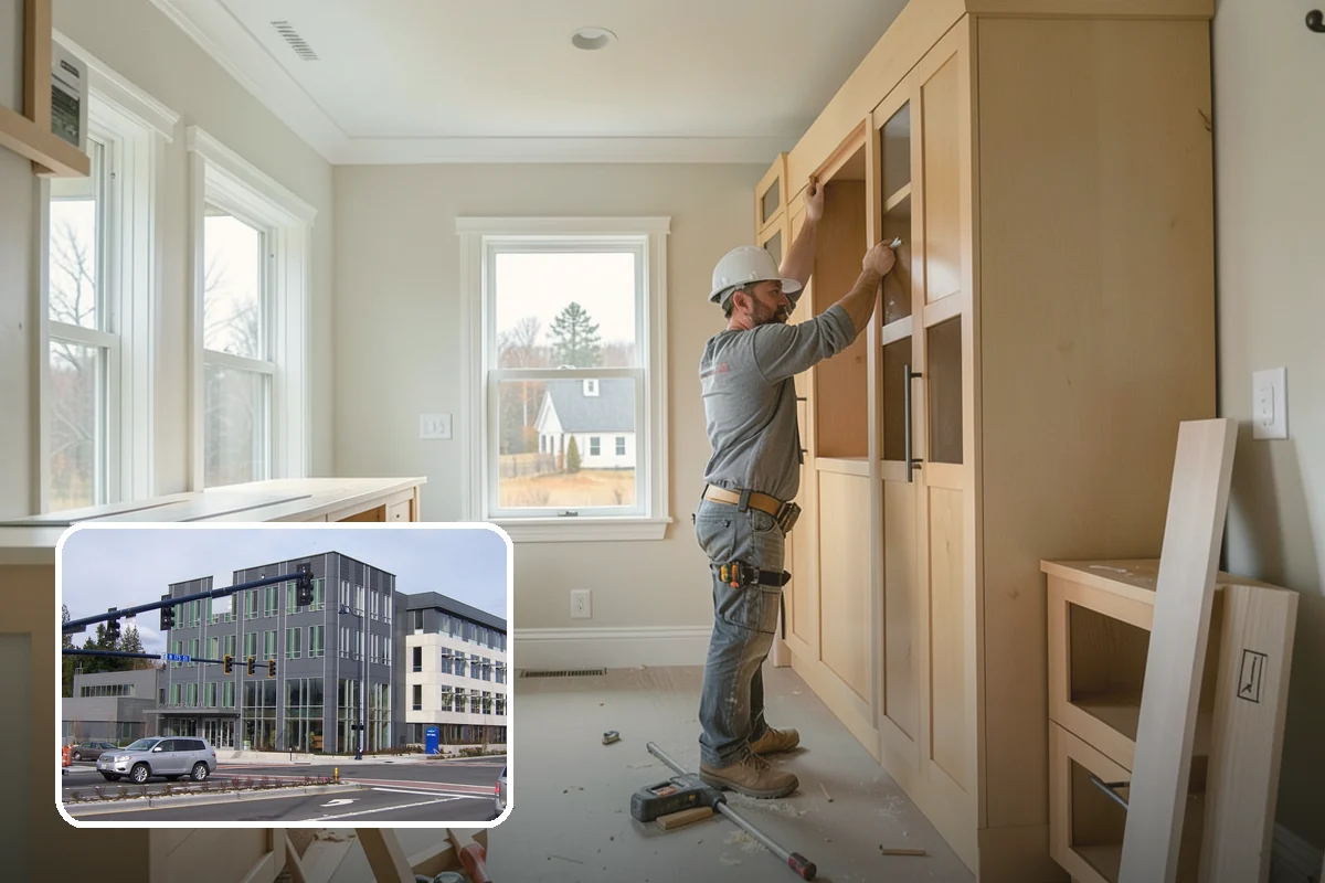 Glass Cabinet Door Installation in Shoreline, King County, WA - A lighter, more open cabinet look