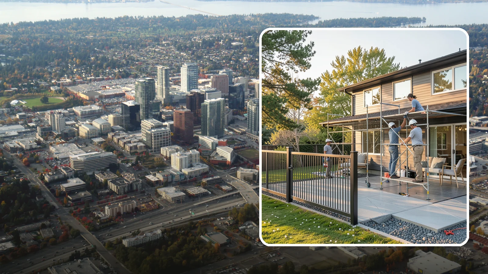Glass Enclosure Installation in Bellevue, King County, WA - Installation of glass panel systems that enclose patios, porches, or entryways.