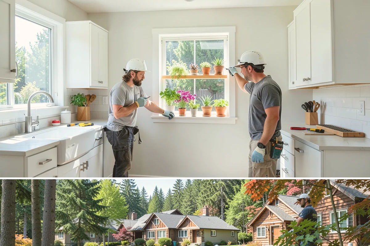 Glass Enclosure Installation in Edgewood, Pierce County, WA - We install and seal glass enclosures during dry stretches to lock out moisture from the start.