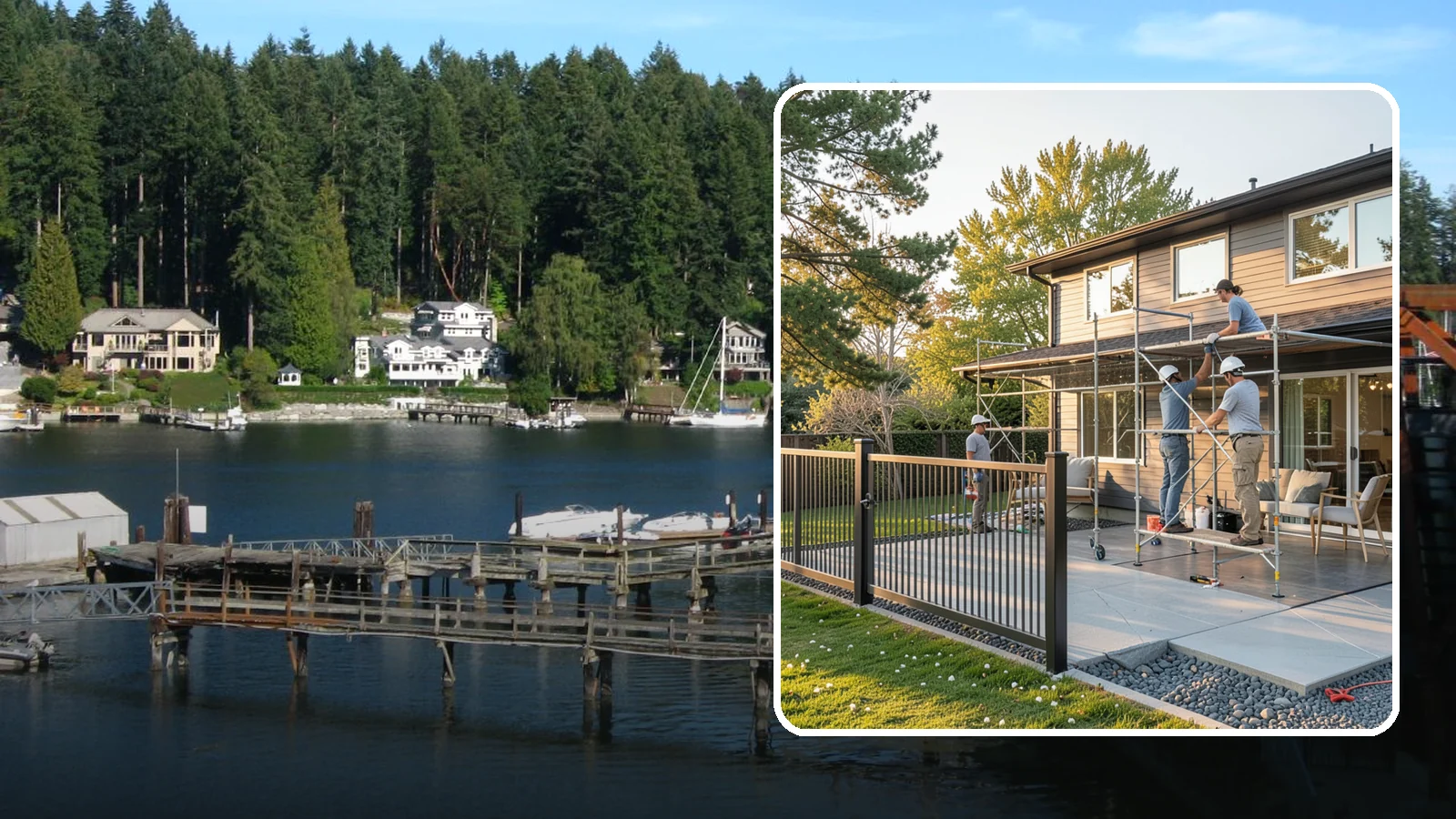 Glass Enclosure Installation in Gig Harbor, Pierce County, WA - Installation of glass panel systems that enclose patios, porches, or entryways.