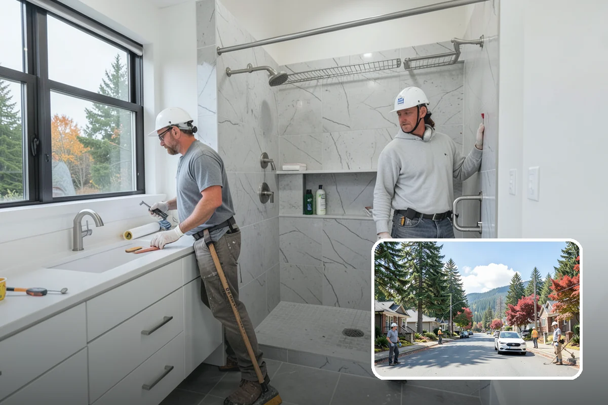 Glass Enclosure Installation in Hunts Point, King County, WA - Wind and rain protection with open views