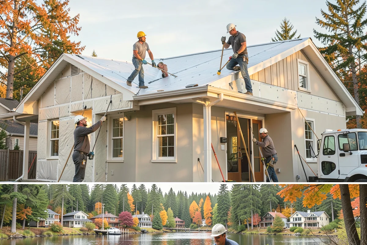 Glass Enclosure Installation in La Conner, Skagit County, WA - We install and seal glass enclosures during dry stretches to lock out moisture from the start.