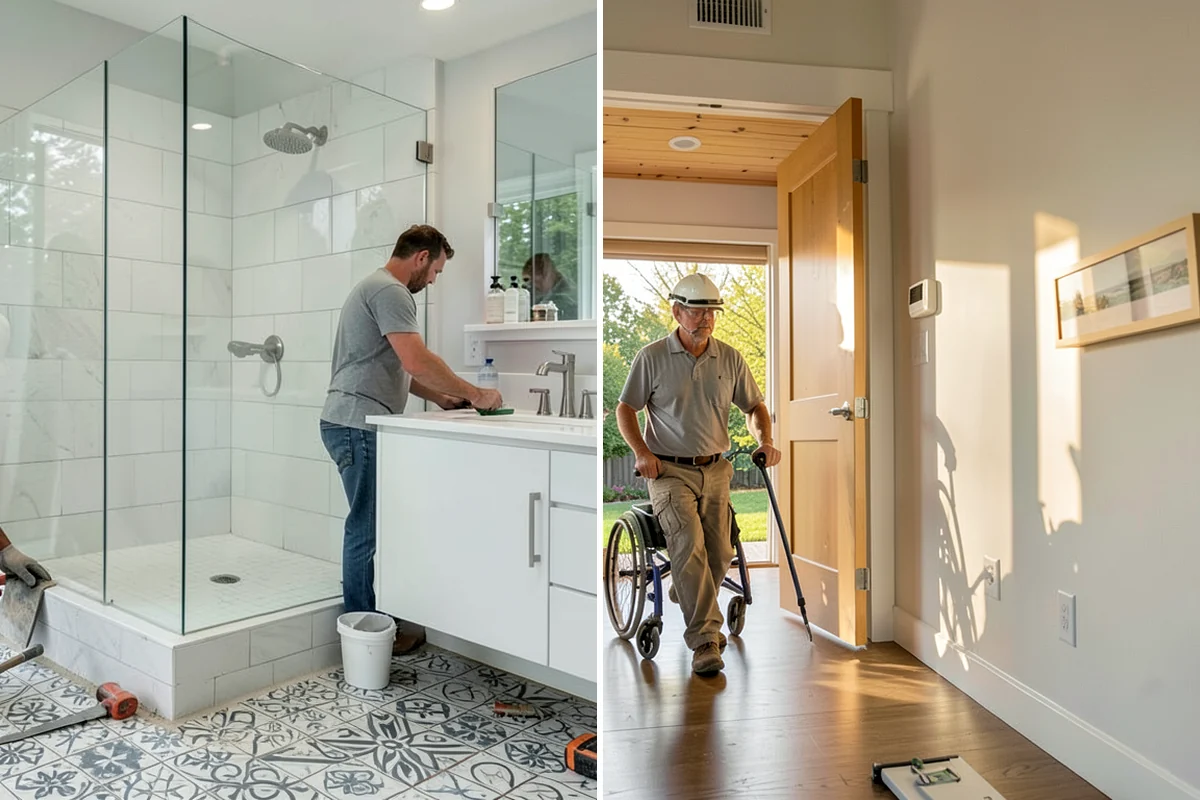 Glass Enclosure Installation in Maple Valley, King County, WA - Measure the opening and select the panel system
