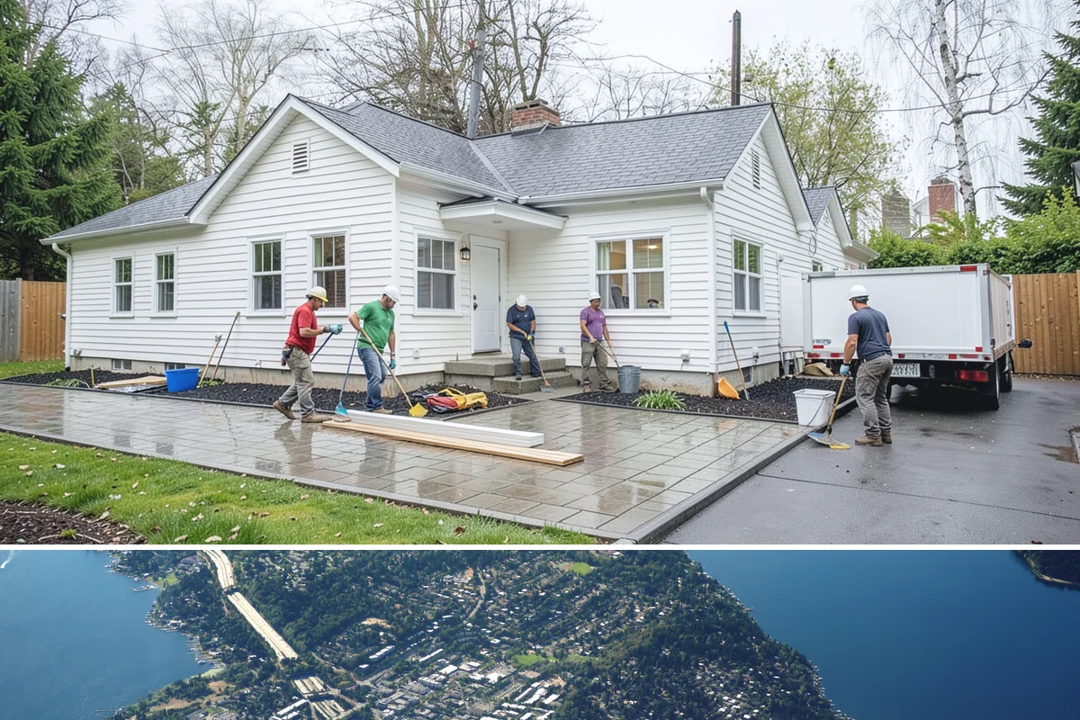 Glass Enclosure Installation in Mercer Island, King County, WA - We install and seal glass enclosures during dry stretches to lock out moisture from the start.