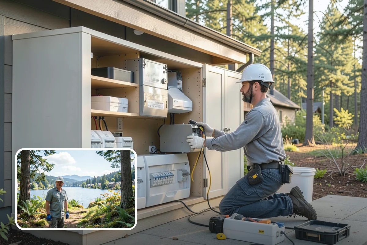Glass Enclosure Installation in Milton, King County, WA - Wind and rain protection with open views