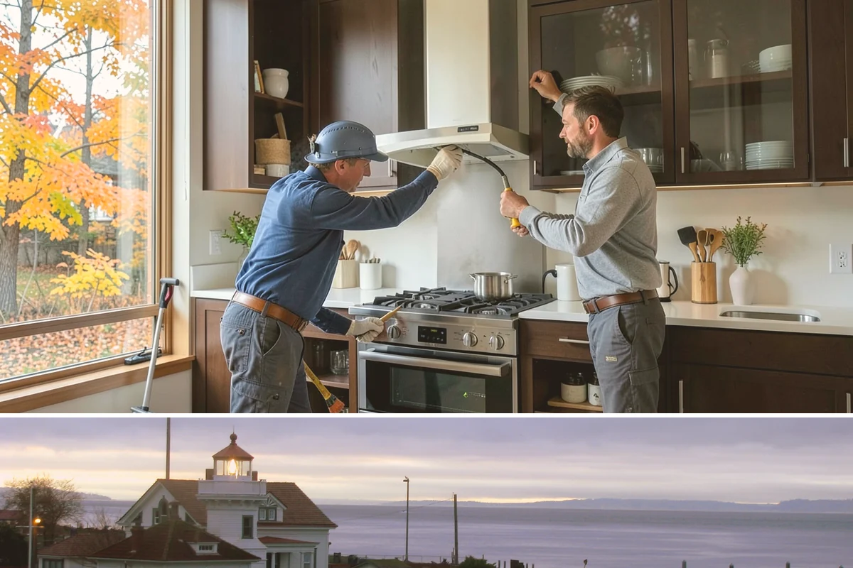 Glass Enclosure Installation in Mukilteo, Snohomish County, WA - We install and seal glass enclosures during dry stretches to lock out moisture from the start.