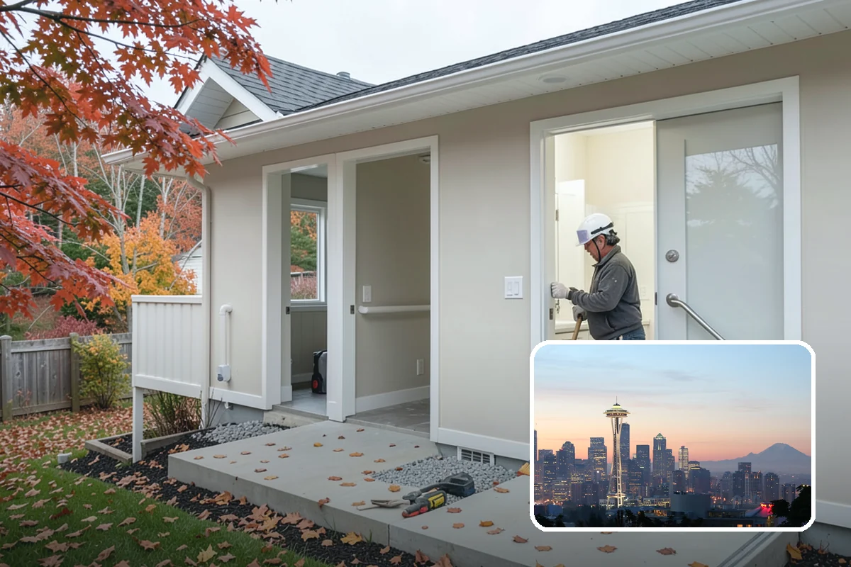 Glass Enclosure Installation in Seattle, King County, WA - Wind and rain protection with open views