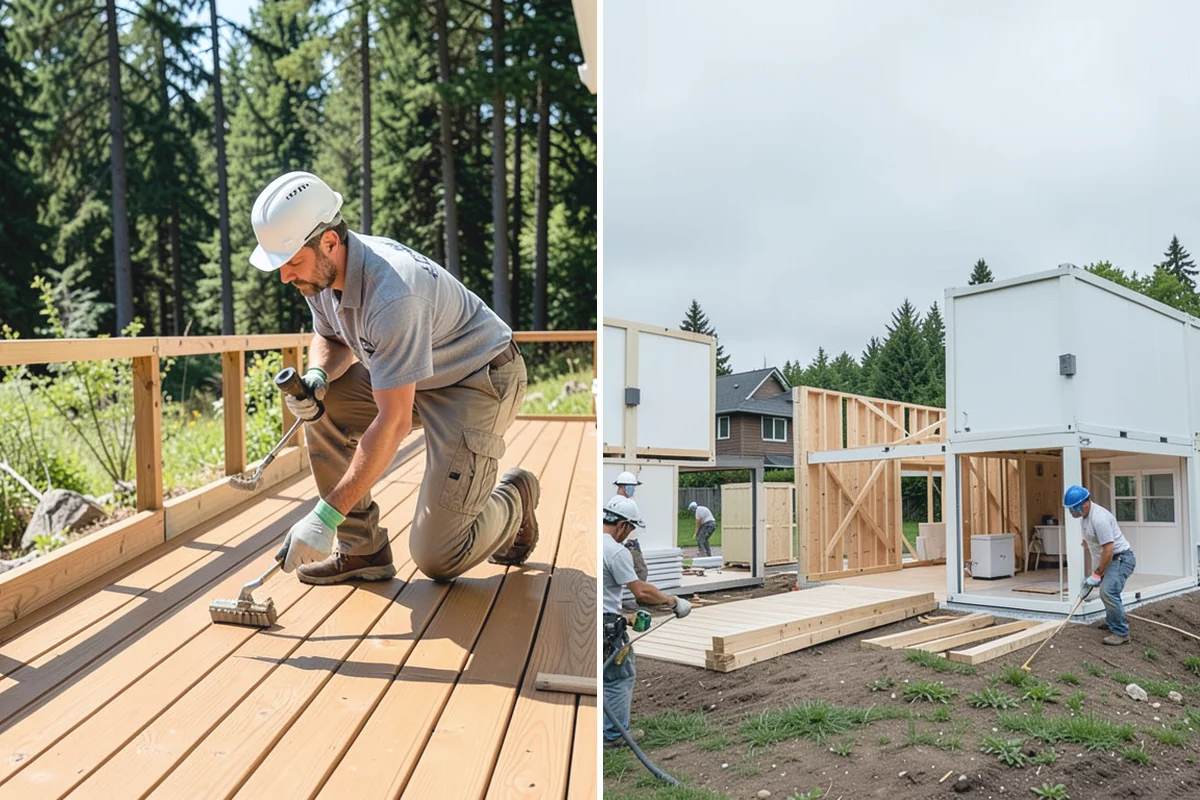 Glass Enclosure Installation in South Prairie, Pierce County, WA - Measure the opening and select the panel system