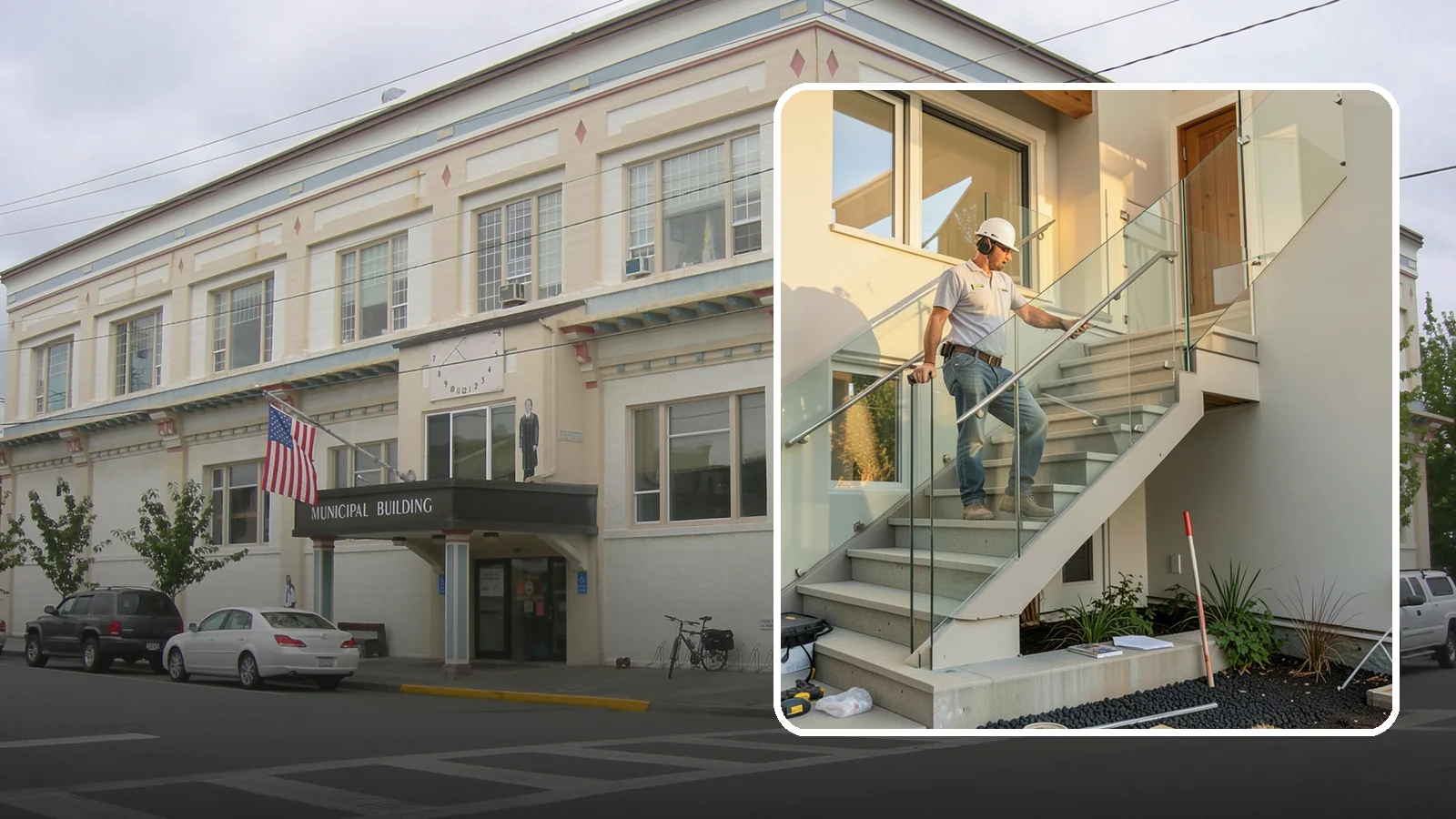 Glass Railing Installation in Anacortes, Skagit County, WA - Tempered glass railings that add safety and light-filled openness to any stair or landing.