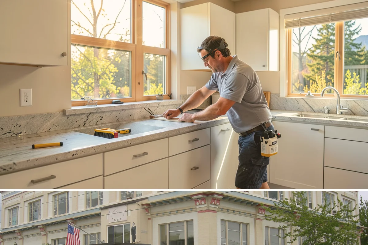 Glass Railing Installation in Anacortes, Skagit County, WA - Glass railing work is precise indoor installation suited to any time of year.