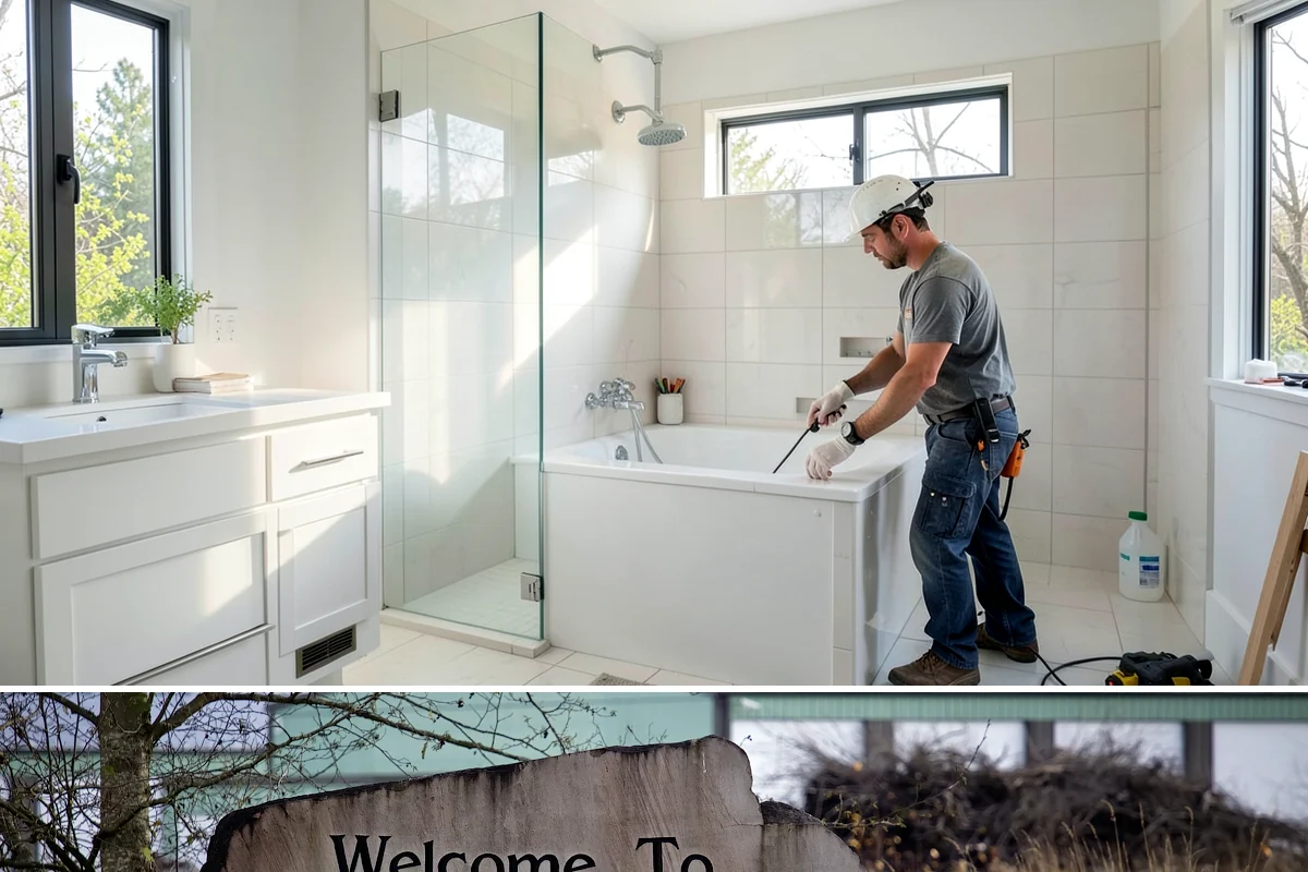 Glass Railing Installation in Buckley, Pierce County, WA - Glass railing work is precise indoor installation suited to any time of year.
