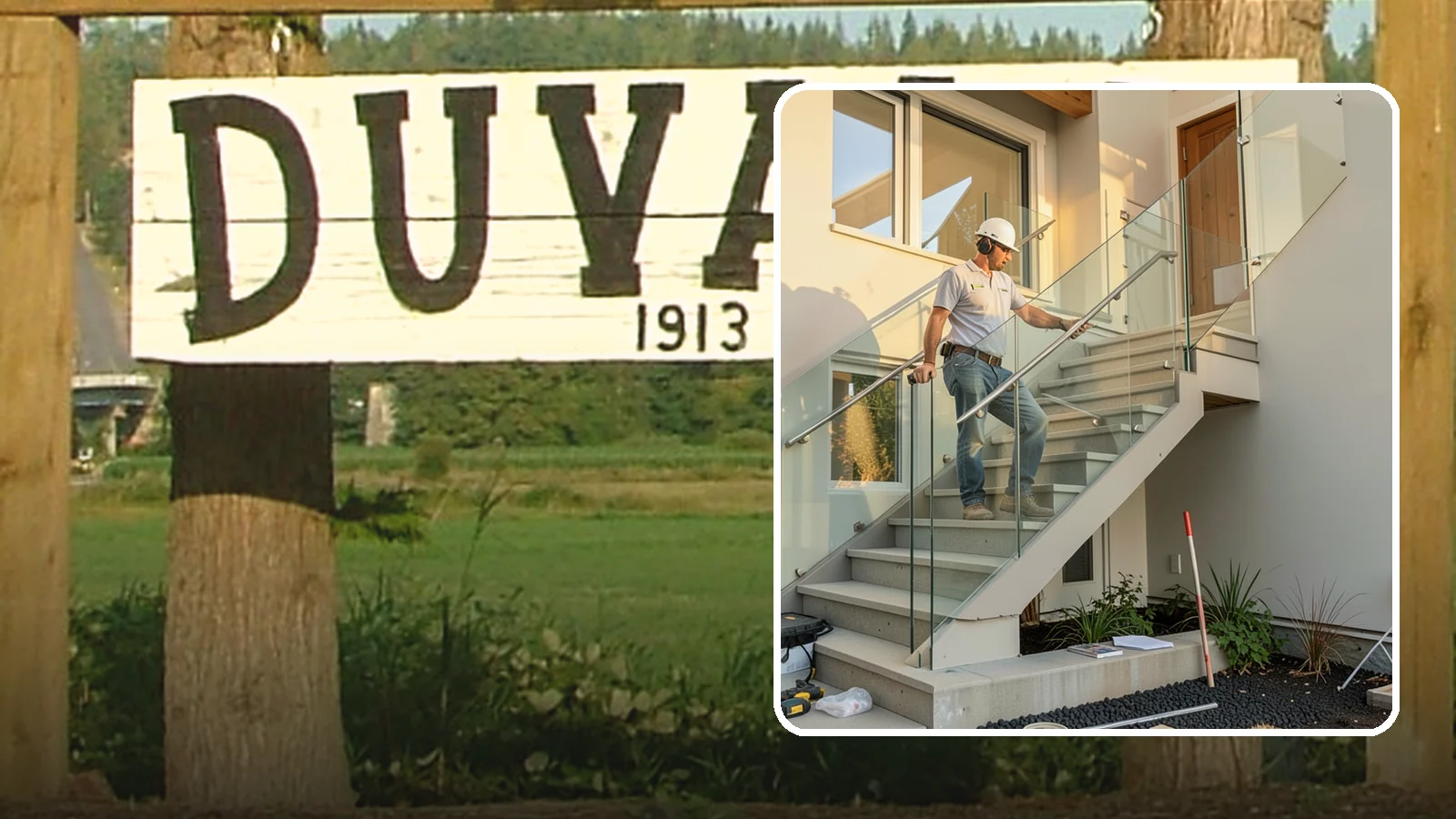 Glass Railing Installation in Duvall, King County, WA - Tempered glass railings that add safety and light-filled openness to any stair or landing.