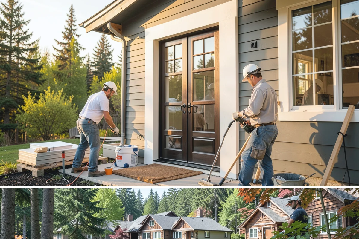 Glass Railing Installation in Edgewood, Pierce County, WA - Glass railing work is precise indoor installation suited to any time of year.