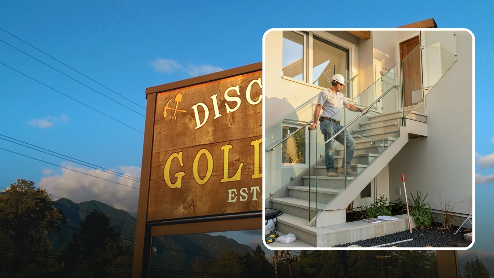 Glass Railing Installation in Gold Bar, Snohomish County, WA - Tempered glass railings that add safety and light-filled openness to any stair or landing.