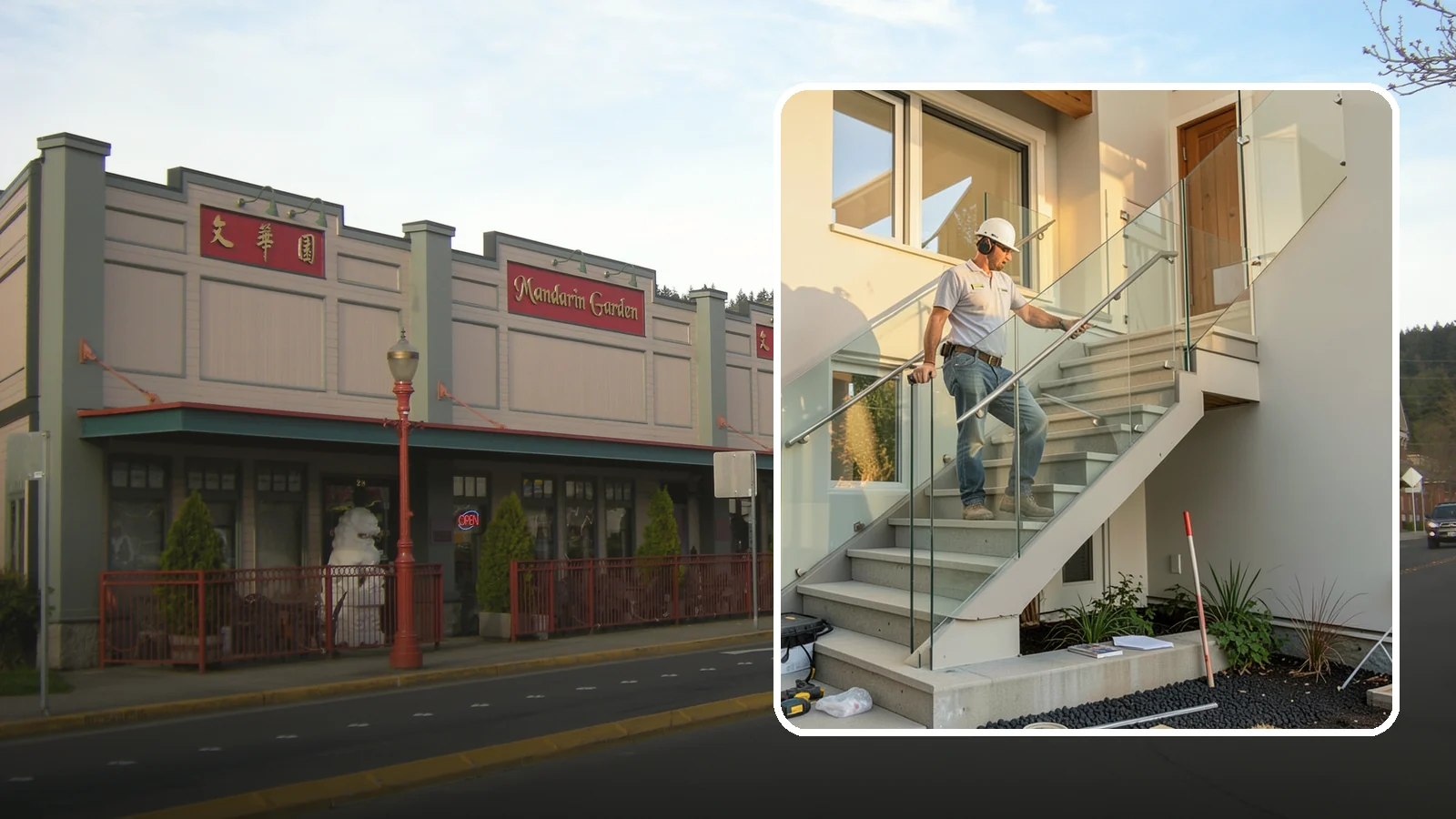 Glass Railing Installation in Issaquah, King County, WA - Tempered glass railings that add safety and light-filled openness to any stair or landing.