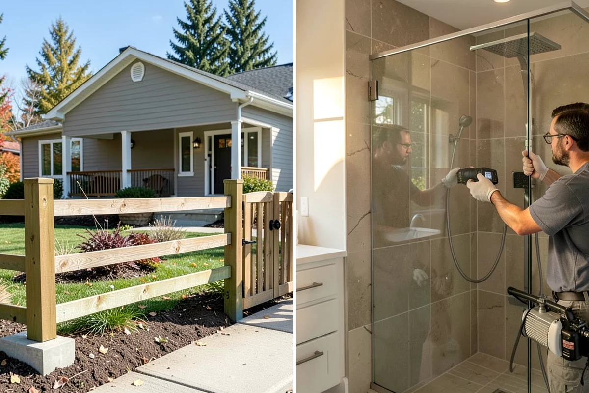 Glass Railing Installation in Lake Forest Park, King County, WA - Measure openings and order tempered glass to fit