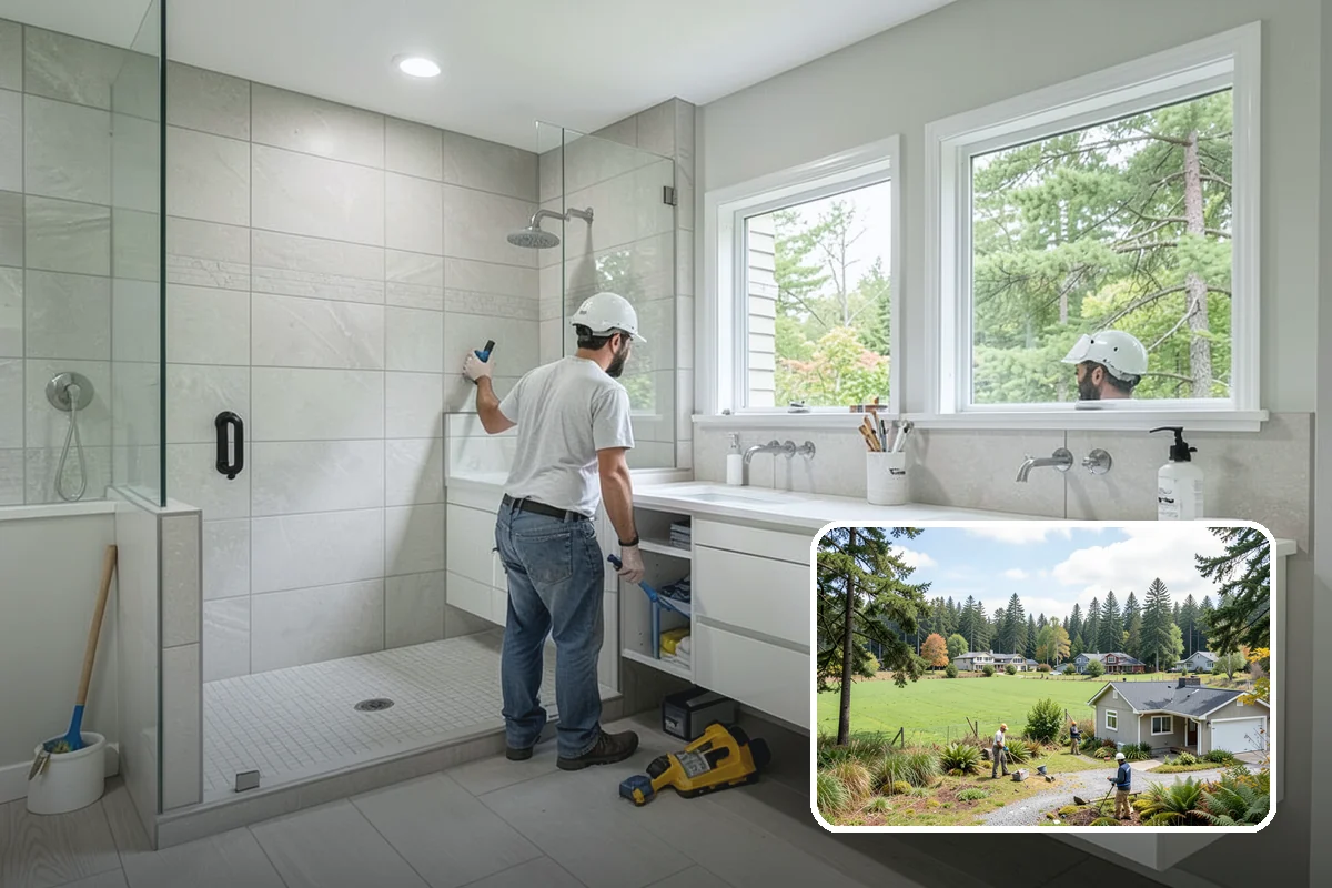 Glass Railing Installation in Lyman, Skagit County, WA - Unobstructed views and a bright, open feel