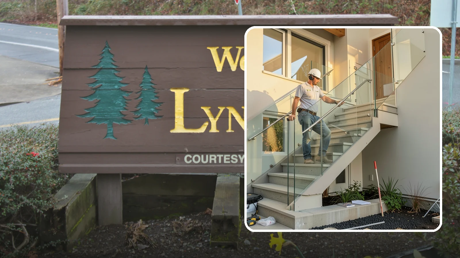 Glass Railing Installation in Lynnwood, Snohomish County, WA - Tempered glass railings that add safety and light-filled openness to any stair or landing.