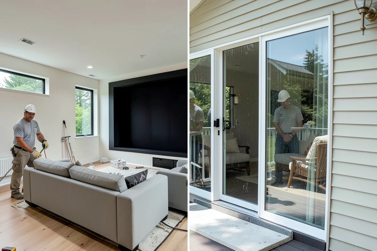 Glass Railing Installation in Shoreline, King County, WA - Measure openings and order tempered glass to fit