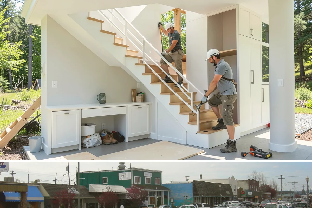 Glass Railing Installation in Stanwood, Snohomish County, WA - Glass railing work is precise indoor installation suited to any time of year.