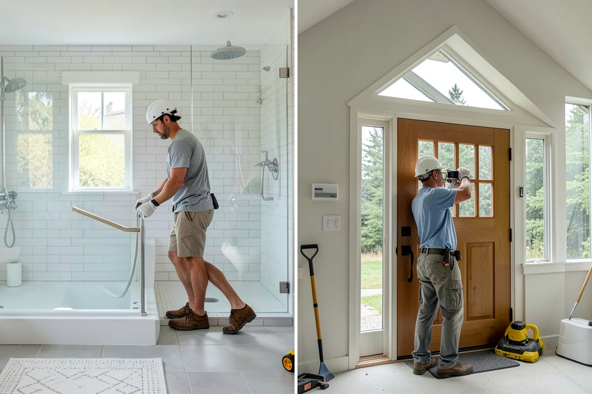 Grab Bar Installation in Concrete, Skagit County, WA - We assess bathroom layout and identify the safest anchor points
