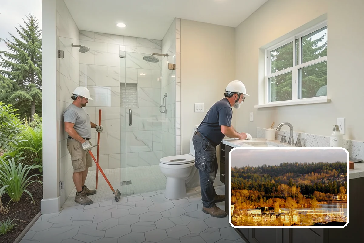 Grab Bar Installation in Kenmore, King County, WA - Bars anchored into studs or added blocking for genuine load capacity