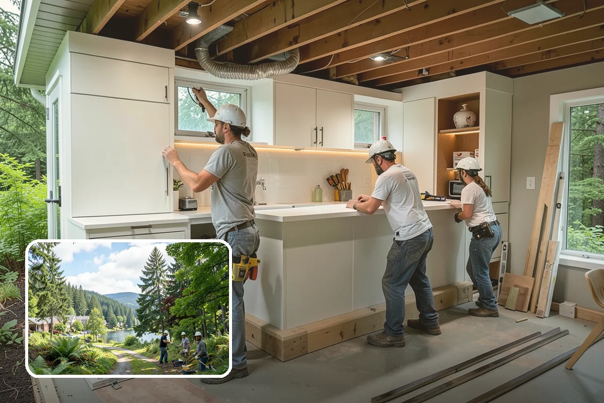 Grab Bar Installation in Lake Forest Park, King County, WA - Bars anchored into studs or added blocking for genuine load capacity
