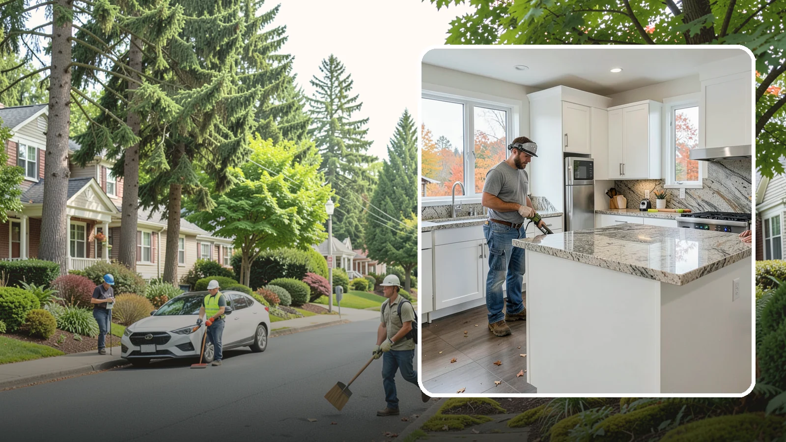 Granite Countertop Installation in Beaux Arts Village, King County, WA - Natural granite countertop installation offering one-of-a-kind stone patterns and rugged heat-resistant durability.