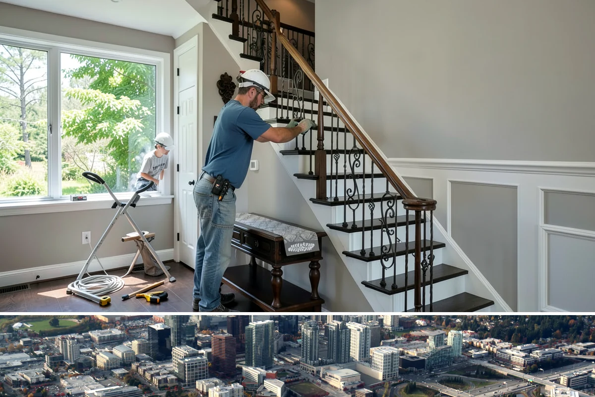 Granite Countertop Installation in Bellevue, King County, WA - Granite installs indoors year-round, letting you upgrade your kitchen even through the rainy Western Washington winter.