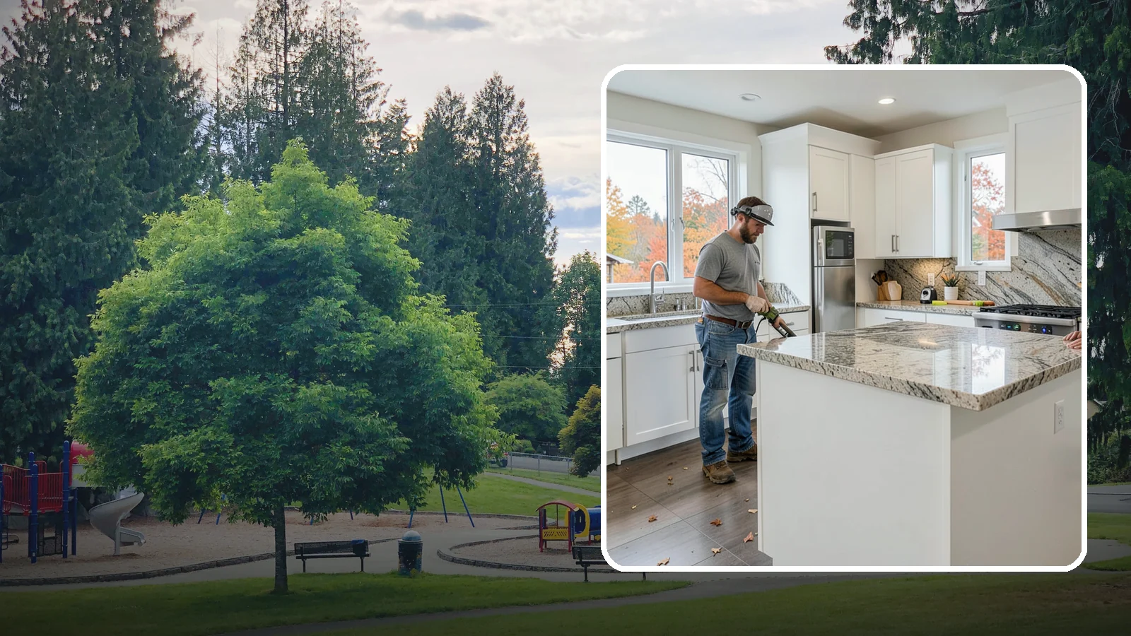 Granite Countertop Installation in Bonney Lake, Pierce County, WA - Natural granite countertop installation offering one-of-a-kind stone patterns and rugged heat-resistant durability.